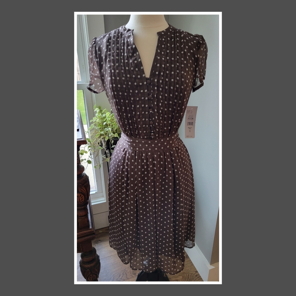 MSK polka-dot dress